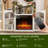 Electronic Fireplace With TV Stand