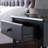 Coastal Solid Manufactured Wood Side Table with AC/USB and USB-C Port-513730025
