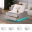 Pedestal Coffee Table with Storage-407001113