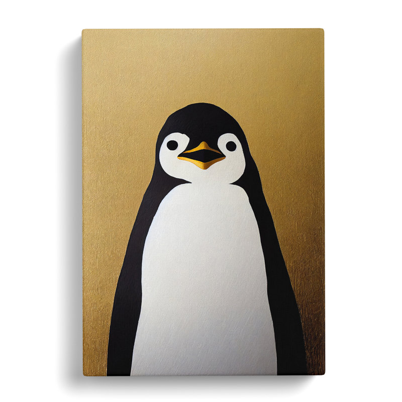 Abbotstown Penguin Gold - Wrapped Canvas, 76cm H x 50cm W x 3cm D