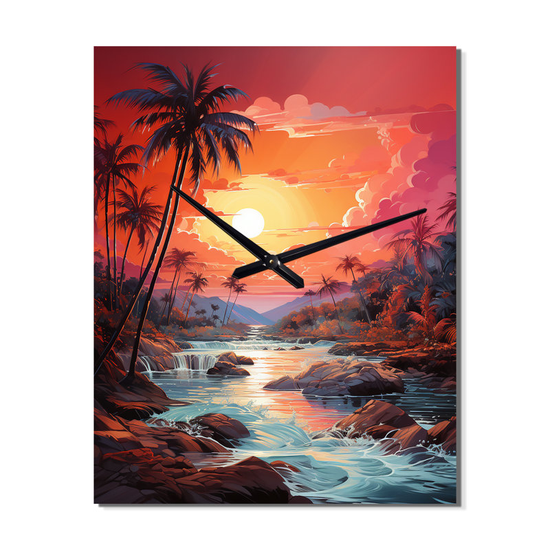Jazyriah Aluminum Wall Clock, Petit
