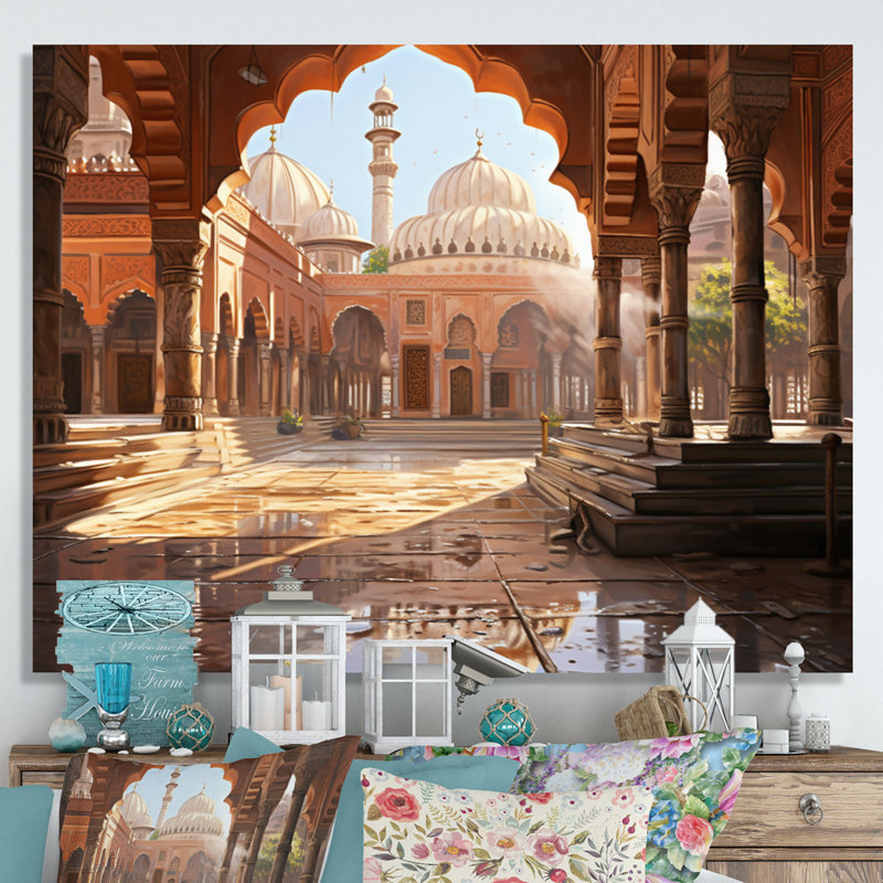 Islam Art The Path I - Islamic Canvas Prints, H 34 po x l 44 po x P 1,5 po, Toile tendue