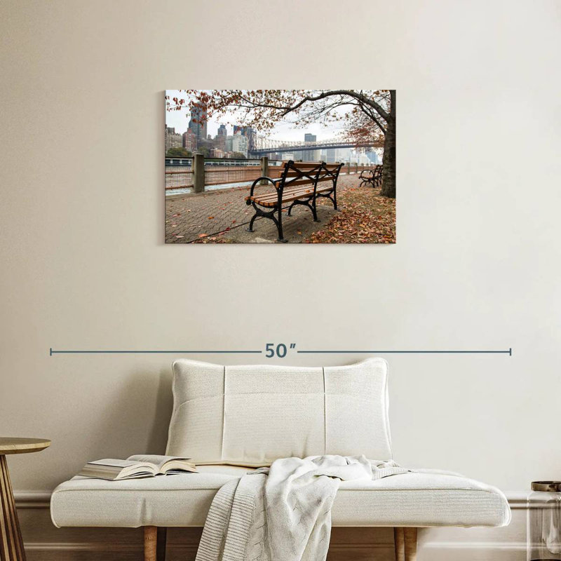NYC Park Bench, 20" H x 30" W