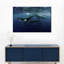 Baleines à bosse sur toile-1078703531