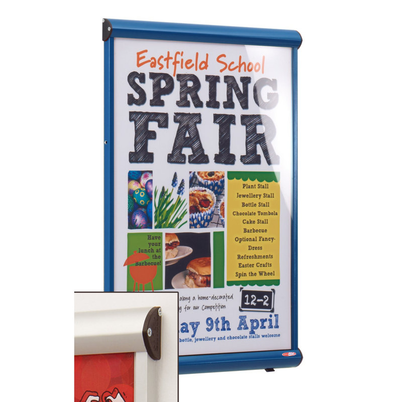 Poster Sign Holder, Aluminium, 66.2cm H x 45.2cm W