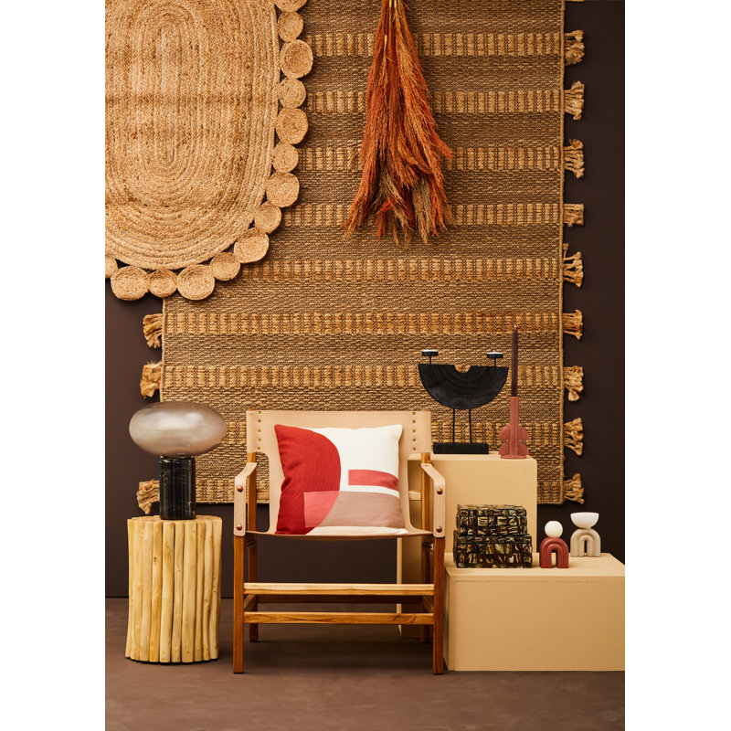 Jute / Sisal Flatweave Area Rug, Oval 120 x 170 cm