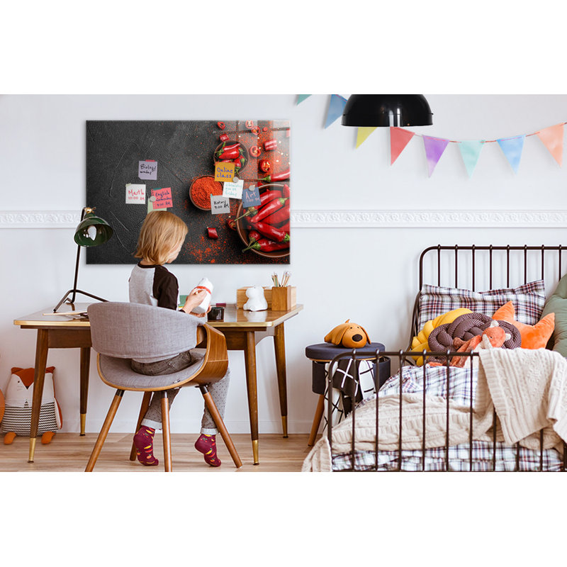 Magnetic Glass Photo Memo Board