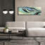  «Placid 1» par Alicia Ludwig, art mural sur toile, 60 po x 20 po