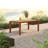 Tullio 76" D x 43" W Rectangular Aluminum Dining Table with Umbrella Hole 