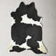 Charlize Hand Curated Cowhide Contemporary Whitish Black 17 Area Rug