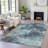 Machine Washable Indoor/Outdoor Xhevrie Teal Rug-111925037