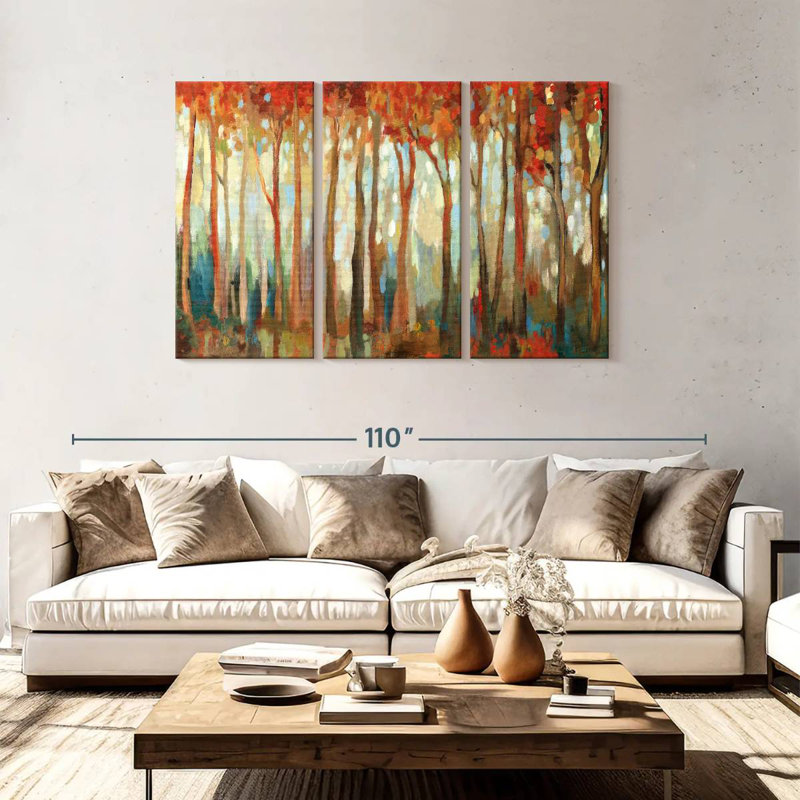 Forêt de marbre Harnek Autumn I, H 48 po x l 74 po