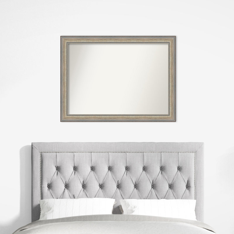 Carlianne Solid Wood Wall Mirror, Rectangle, 32.25" x 43.25"