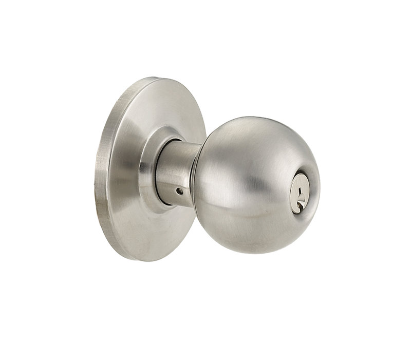 Bouton d'entrée cylindrique Barrington de Cal Royal BA00-32D, rainure C, KA4, calibre 2, acier inoxydable 630 / US32D