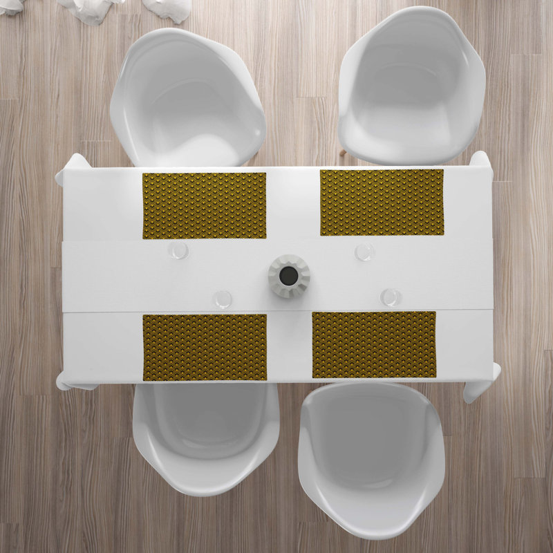 Polyester Abstract Rectangle Placemat