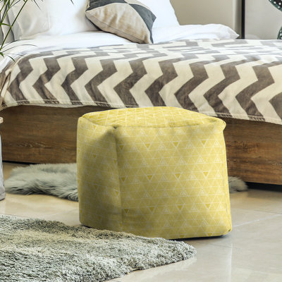 Upholstered Polyester Blend Cube
