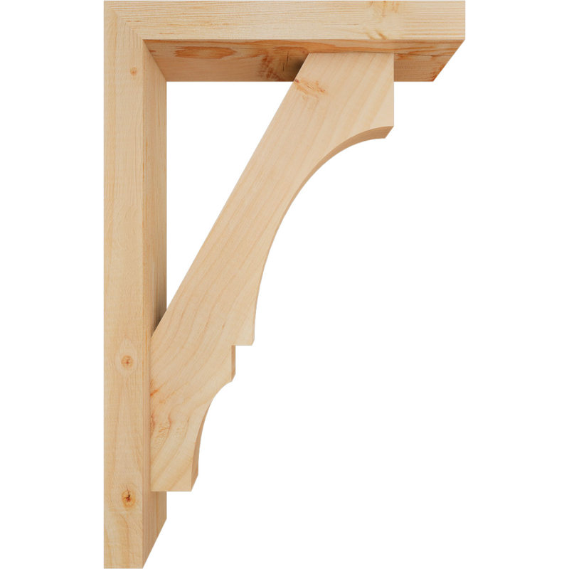 Support de bloc Balboa avec entretoise décalée, 22 x 14, Sapin Douglas de l 3 1/2 (lisse)