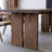 Medieval style solid wood dining table.-110976346