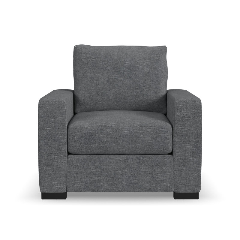 Oliver Chair And Ottoman, Gray