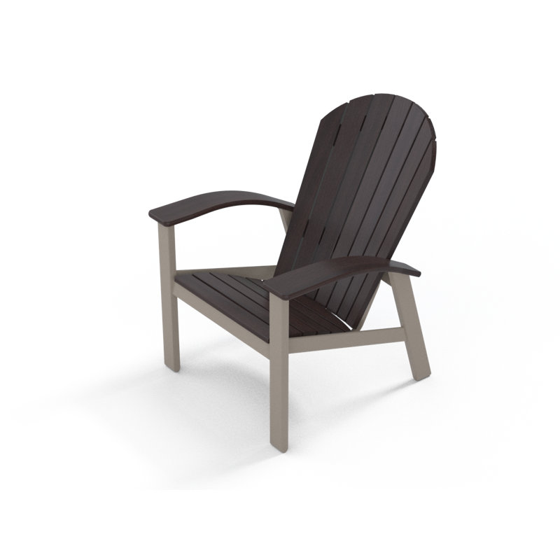 Augusto Outdoor Adirondack Chair, Chestnut, Desert