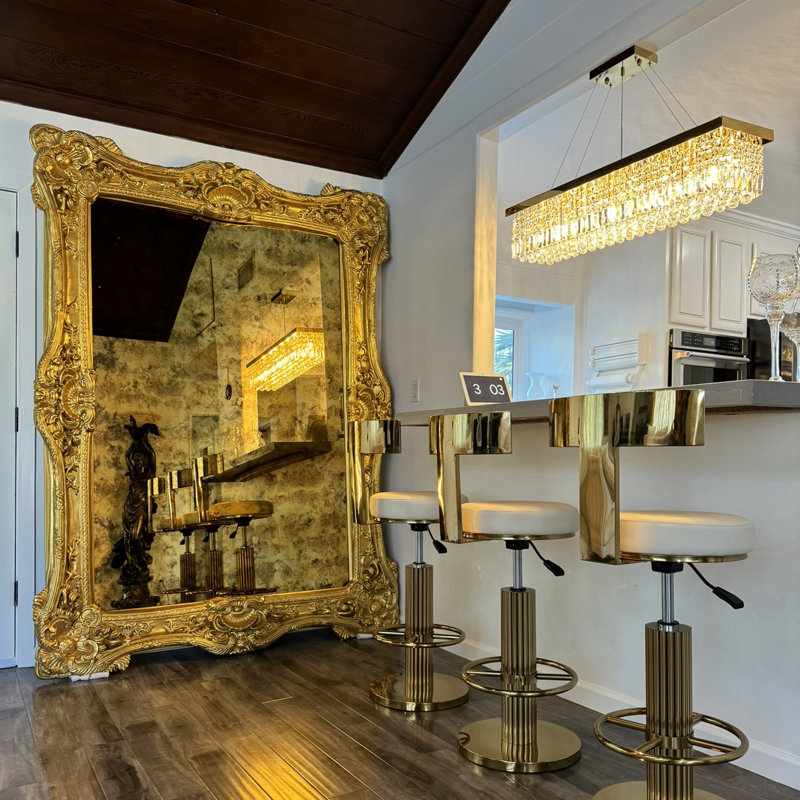 Rectangle Mirror, Gold