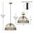 16"W Clara Industrial Gold Dome Shade Pendant