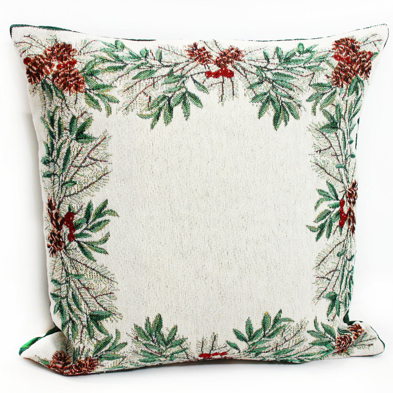 Floral Square Cushion Cover