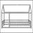 Twin Size Floor Wooden Bed With House Roof Frame, Fence Guardrails,Grey(Old SKU:W50471471)-1616617845