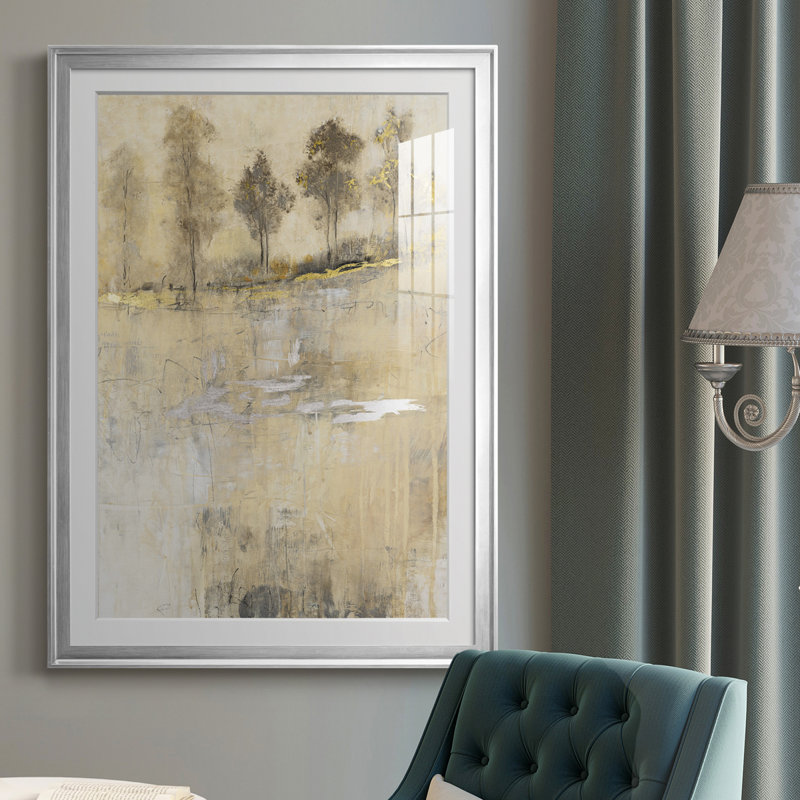 «Cloake In Mist II», reproduction encadrée de qualité supérieure - prête à être accrochée, Cadre argenté