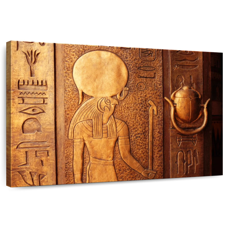 Leisha Decoding Hieroglyphs, 24" H x 36" W