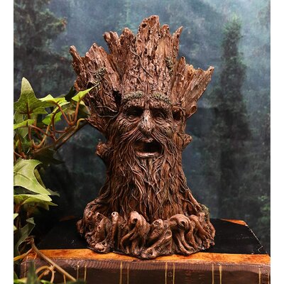 Trinx Whispering Forest Celtic Greenman Tree Man God Backflow Incense Cone Burner Aroma Scent Figurine 6.75"" H Horned God Tree Of Life Mystical Creatu -  B42A37EE01AE49E7992B21F216B93C42