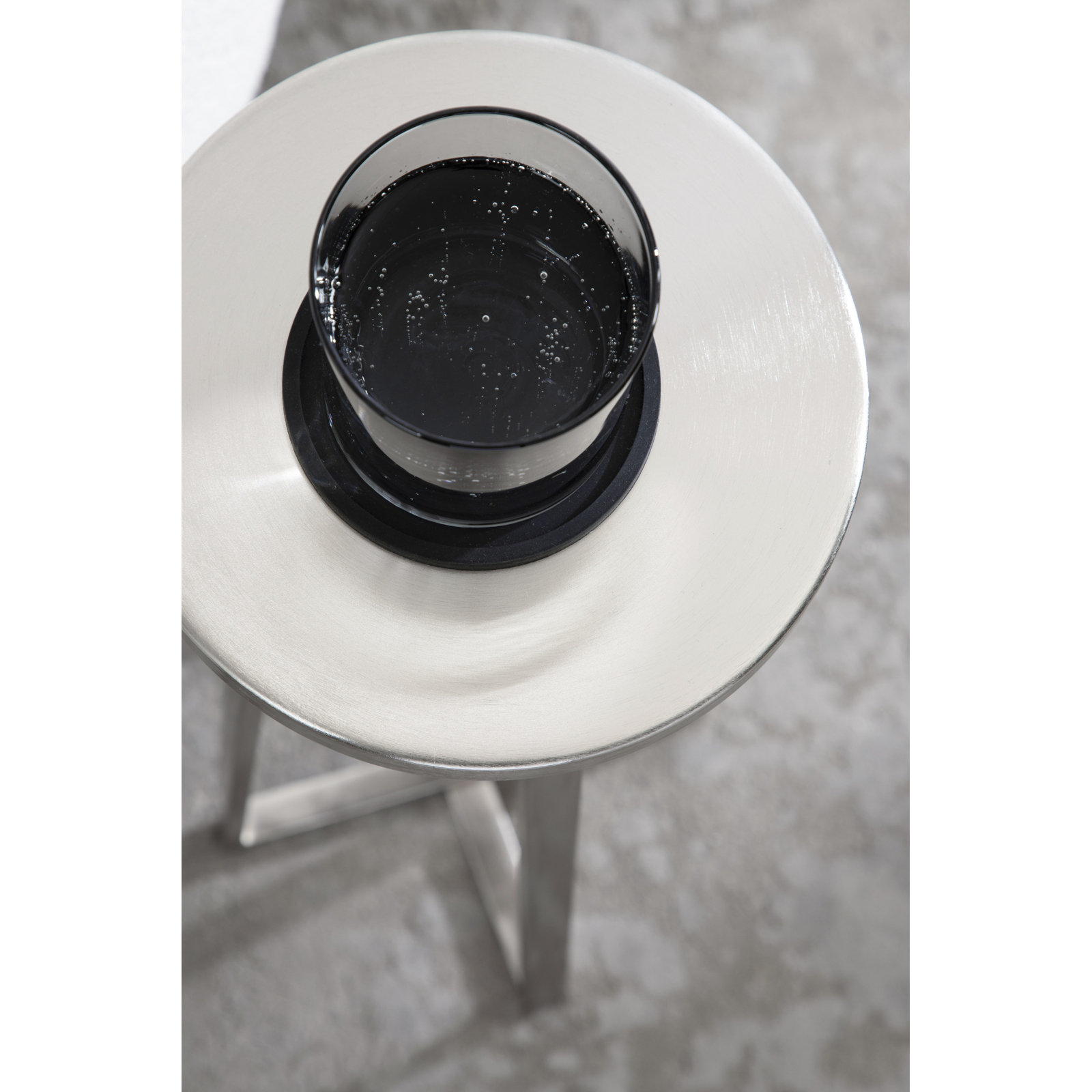 Chris End Table, Silver
