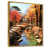 Toile avec cadre flottant or