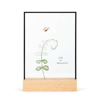 Life Is Beautiful Large Suncatcher - 5X7in