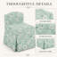 Chaise de meuble-lavabo roulante rembourrée avec roulettes cachées - Tabouret compact sans accoudoirs pour bureau de maquillage, chambre et sièges d'appoint-2094215620