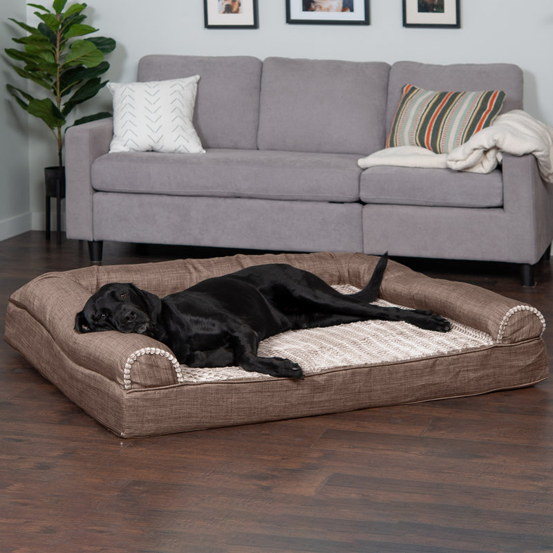 Canapé-lit Luxe, Jumbo Plus (l 53 po x P 40 po x H 5 po), Fumée de bois, Mousse orthopédique