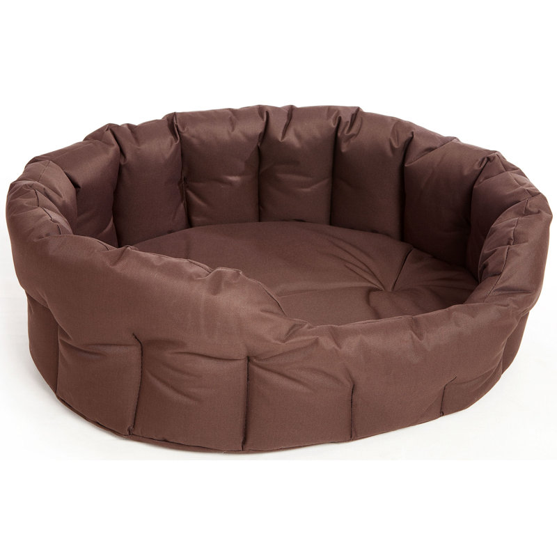 Ismael Pet Bed, Medium (61cm W x 51cm D x 22cm H), Brown