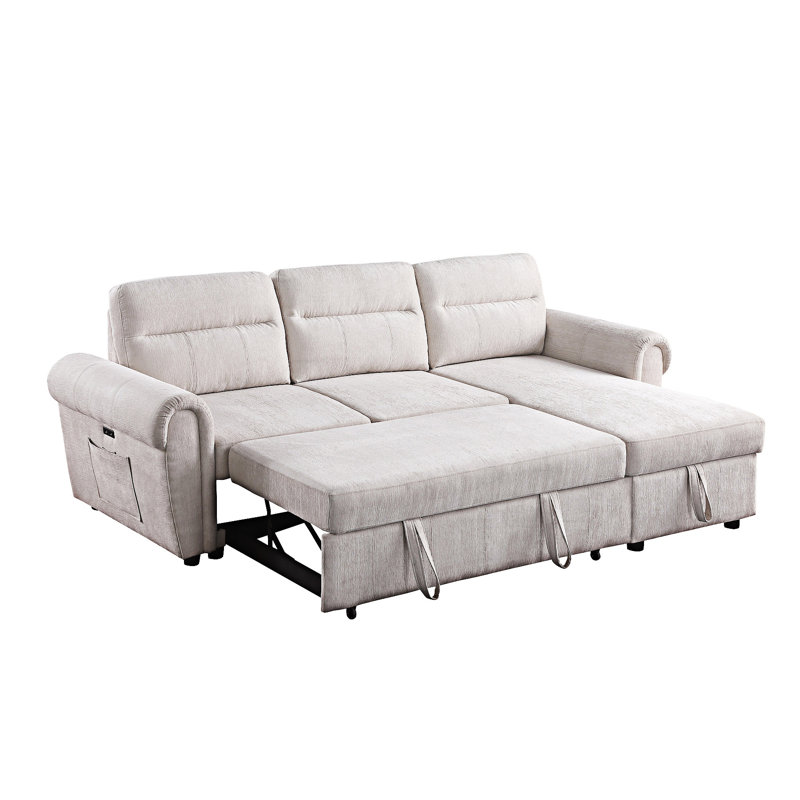 Canapé-lit modulaire réversible avec chargeur USB