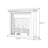 Black Solid + Manufactured Wood Freestanding Fireplace-94639870
