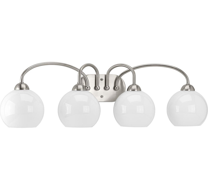 Carisa 4 - Light Dimmable Vanity Light, Brushed Nickel