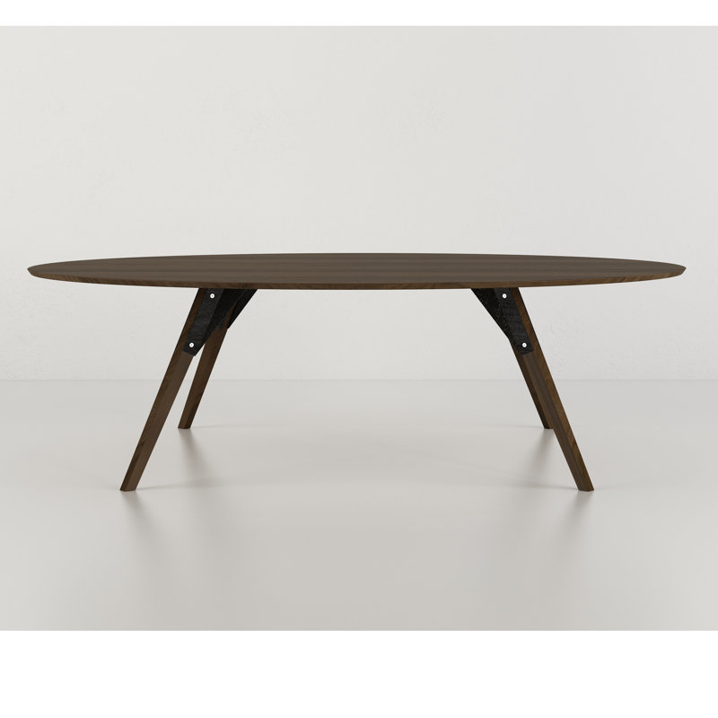 Table basse clarke, Noyer / Noir, Noyer, H 18 po x l 54 po x P 23 po