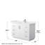 Ensemble de meuble-lavabo simple autoportant 48 po avec plateau en quartz Miranda-98147587-98147590-98162548