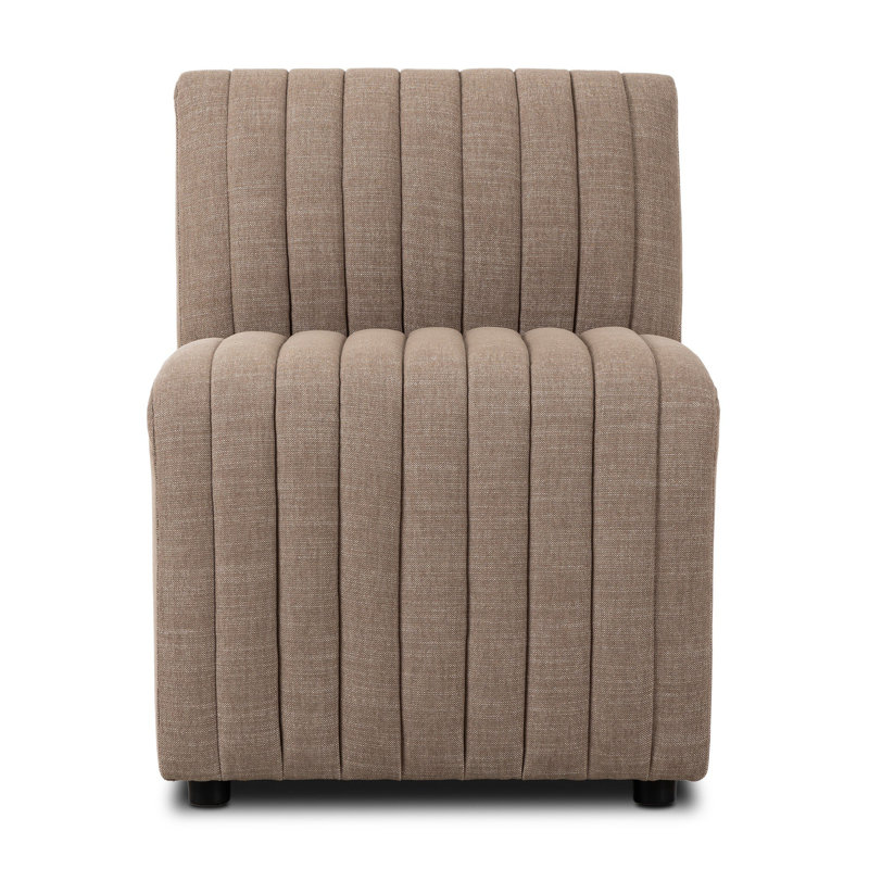 Chaise de salle à manger Brandt, Mélange de polyester Crypton Nomad taupe