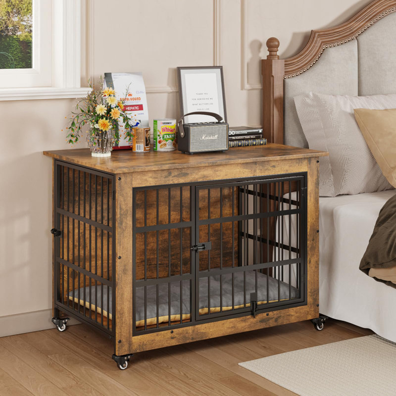 Meuble pour cage 38,5 po avec coussin et roulettes 38,5 po