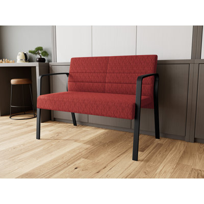 Waterfall Waiting Reception Loveseat Metal Frame