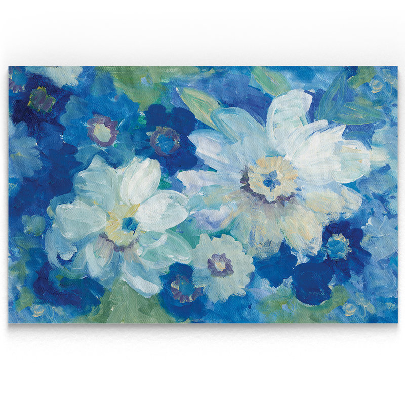 «Blue Nocturne I», reproduction sur toile tendue, H 18 po x l 27 po x P 1,5 po