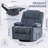 Swivel Rocker Recliner Rocking Chair With Cup Holder-2014004657