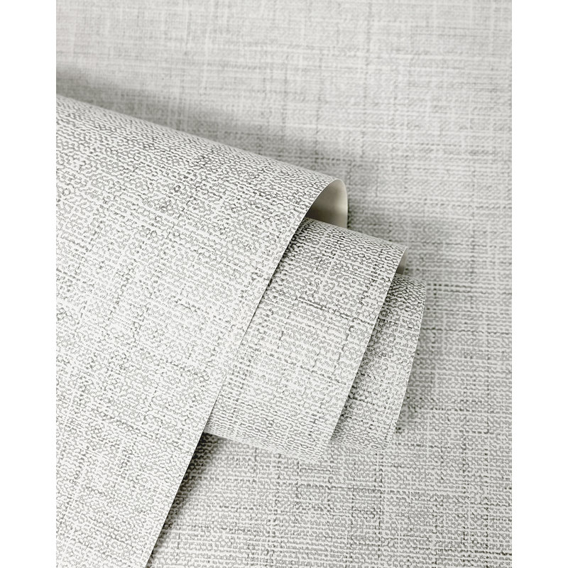 Papier peint texturé gris foncé Weber, Gris