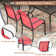 60" Patio dining set with Metal Round Dining Table and Stackable Armrest Dining Chairs