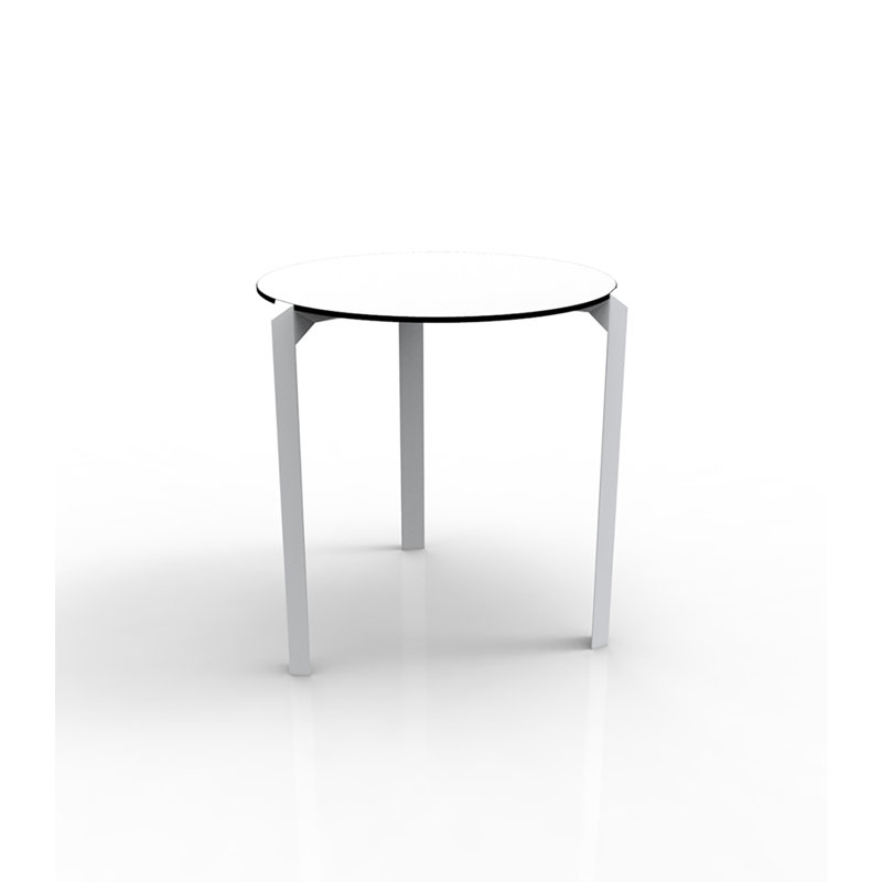 Quartz Dining Table, 31" W x 31" L, White